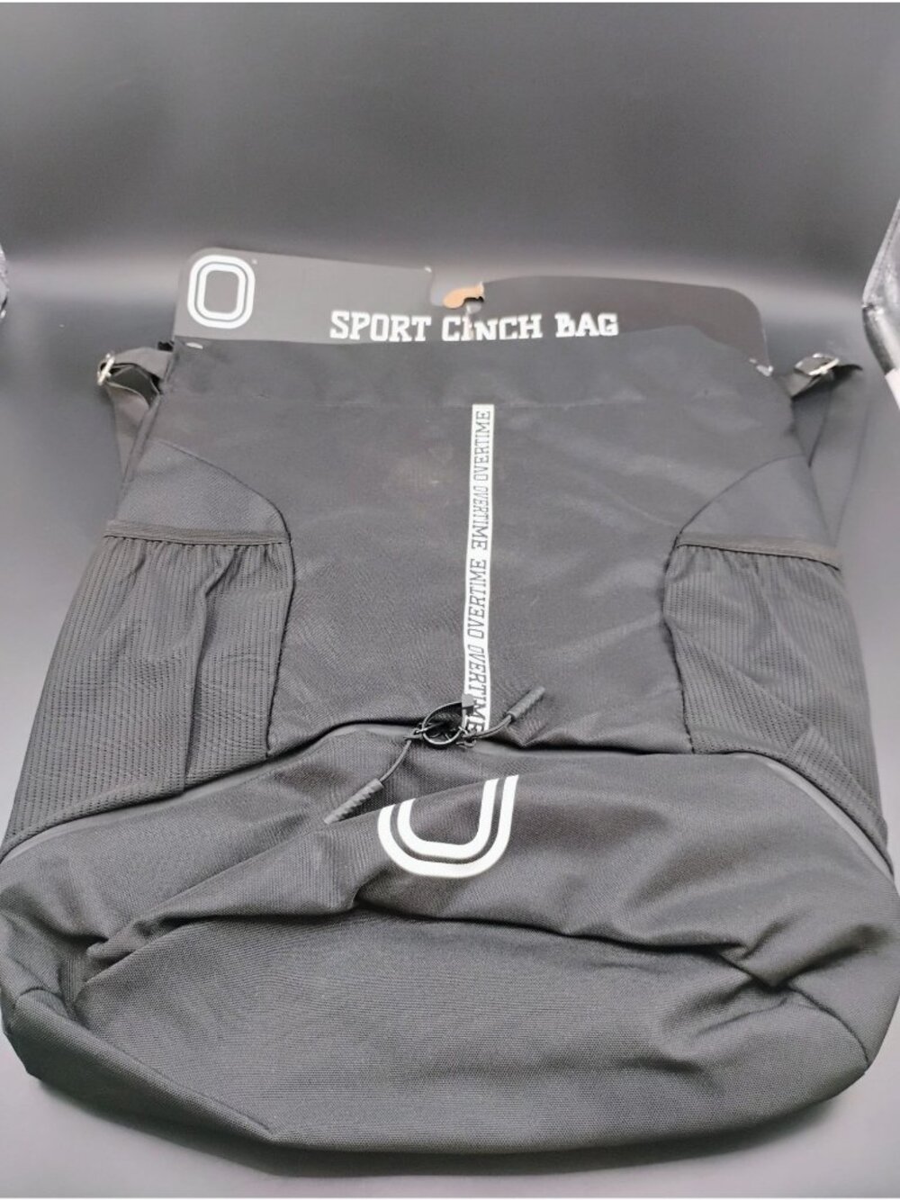 Overtime Sport Cinch Bag XL Adjustable Straps With Pockets